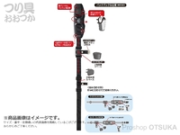 タックルインジャパン スライダー鮎ベルトFB - 3 # ブラック ウエスト約130cmまで