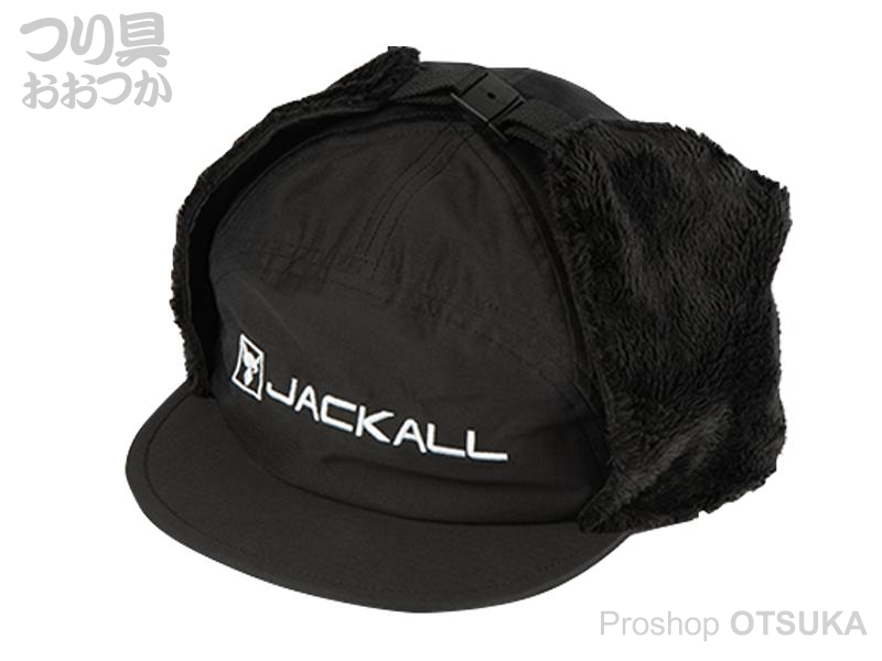 ジャッカル キャップ イヤーフラップキャップ フリー ブラック 正確在庫のつり具おおつか