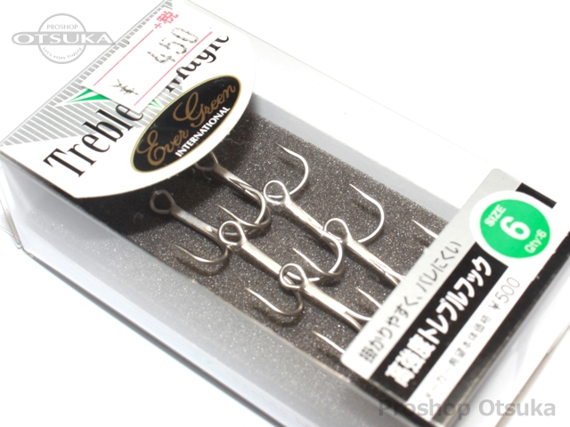 エバーグリーン トレブルマジック フックサイズ 6 シルバー プロショップオオツカ