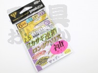  がまかつ ワカサギ連鎖ロングハリス 袖タイプ 6本仕掛 W-185