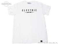 エレクトリック ショートスリーブTシャツ - アンダーボルトフロントS/S Tシャツ E22ST06 #ホワイト/ブラック Mサイズ