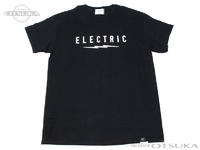 エレクトリック ショートスリーブTシャツ - アンダーボルトフロントS/S Tシャツ E22ST06 #ブラック/ホワイト Lサイズ