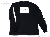 エレクトリック ロングスリーブTシャツ - ボックスロゴL/S Tシャツ #ブラック/ホワイト XLサイズ