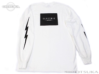 エレクトリック ロングスリーブTシャツ - ボックスロゴL/S Tシャツ #ホワイト/ブラック XLサイズ
