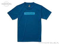 ダイワ ショートスリーブボックスロゴティーシャツ - DE-8621 #マリンブルー Lサイズ