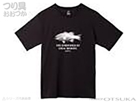 ダイワ グラフィックTシャツ - DE-6622 #ブラック(バス) L