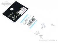 日本の部品屋 ヒートン - ベビー クローズ #シルバー サイズ 1.0×9.5mm
