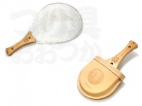 アングル インスタネット 革ケースウッドハンドル ラバーネット 