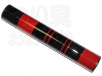 かちどき カーボン製浮子筒 - 30cm #黒X赤 30cm