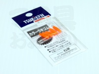 釣研 カラーウキゴム - ウキゴム オレンジ S