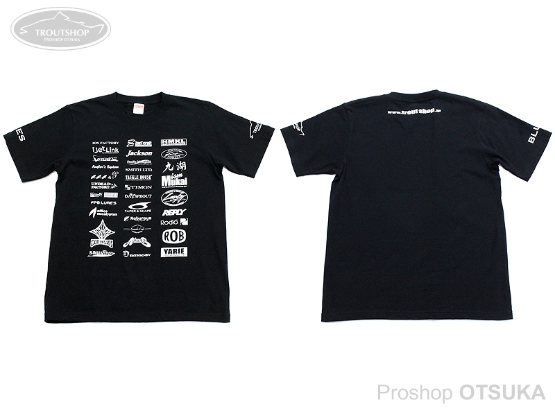 オオツカオリジナル オリジナルTシャツ トラウトショップXエリアメーカーコラボTシャツ M #ブラック