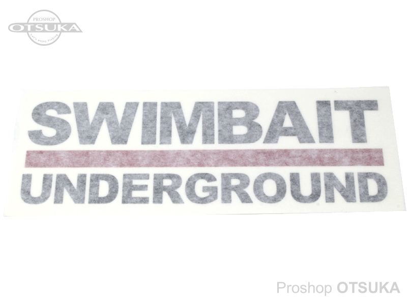 スイムベイトアンダーグラウンド SUロゴロックアップトランスファーステッカー 18cm #ブラック - プロショップオオツカ